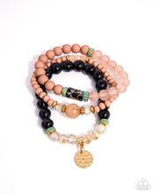 Load image into Gallery viewer, Paparazzi Sunset Sass - Black Bracelet
