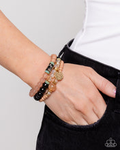 Load image into Gallery viewer, Paparazzi Sunset Sass - Black Bracelet
