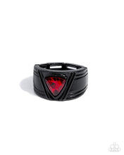 Load image into Gallery viewer, Paparazzi Trenchant Triangle - Red Ring
