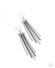 Load image into Gallery viewer, Paparazzi Tapered Team - Black Earrings
