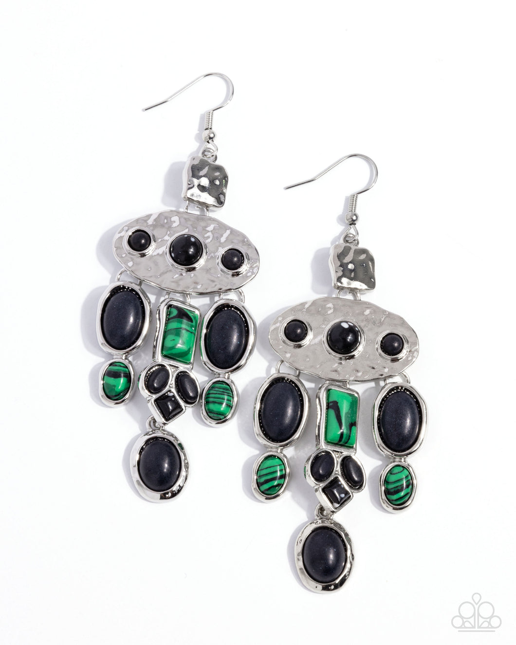 Paparazzi Inspired Interval - Black Earrings