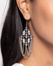 Load image into Gallery viewer, Paparazzi Trenchant Transformation - Silver Earrings
