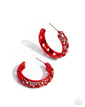 Load image into Gallery viewer, Paparazzi Stellar Significance - Red Earrings
