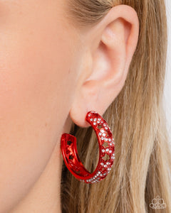 Paparazzi Stellar Significance - Red Earrings