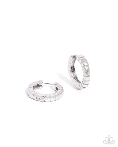 Paparazzi Seamless Style - Silver Earrings