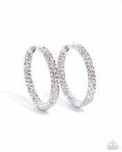 Load image into Gallery viewer, Paparazzi Calming Class - White Earrings
