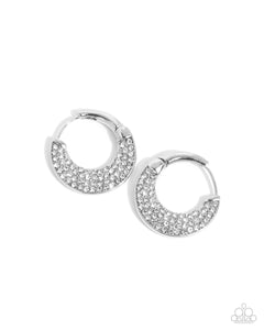 Paparazzi Winking Whimsy - White Earrings