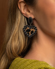 Load image into Gallery viewer, Paparazzi Whimsical Wrangler - Black Earrings
