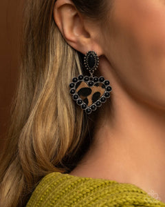 Paparazzi Whimsical Wrangler - Black Earrings