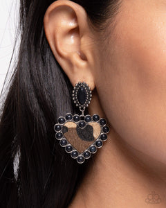 Paparazzi Whimsical Wrangler - Black Earrings