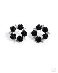 Paparazzi Grace Personified - Black Earrings