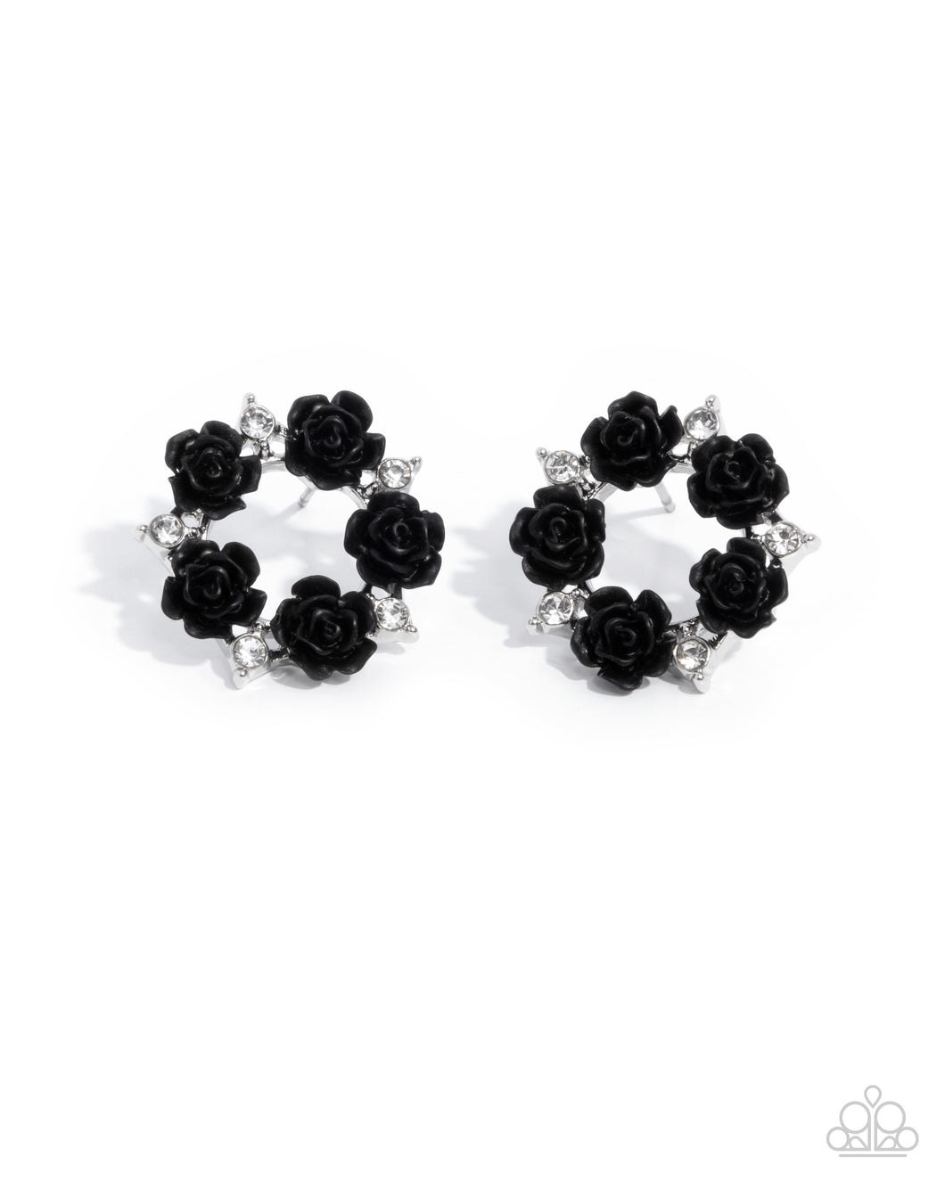 Paparazzi Grace Personified - Black Earrings