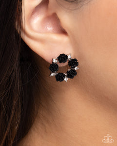Paparazzi Grace Personified - Black Earrings