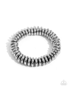 Paparazzi Dynamic Discs - Silver Bracelet