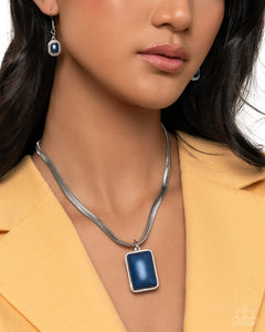 Paparazzi Clandestine Color - Blue Necklace