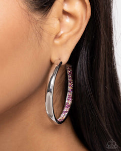 Paparazzi Proper Pizzazz - Pink Earrings