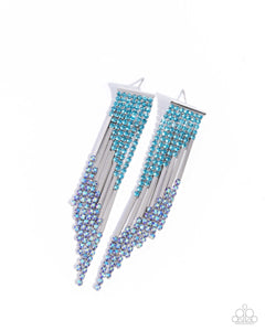 Paparazzi Careless Cascade - Blue Earrings