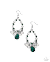 Load image into Gallery viewer, Paparazzi Baroness Behavior - Green Earrings
