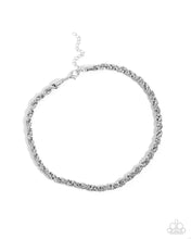 Load image into Gallery viewer, Paparazzi Edgy Etching - Silver Necklace
