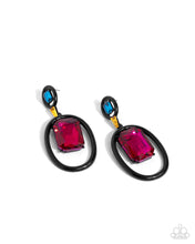 Load image into Gallery viewer, Paparazzi Dipped in Dazzle - Black Earrings
