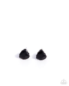 Paparazzi Sweetheart Stunner - Black Earrings