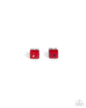 Load image into Gallery viewer, Paparazzi Squared Soprano - Red Earrings
