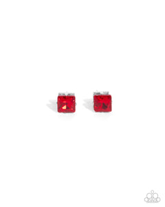 Paparazzi Squared Soprano - Red Earrings