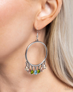 Paparazzi Hooped Hello - Multi Earrings