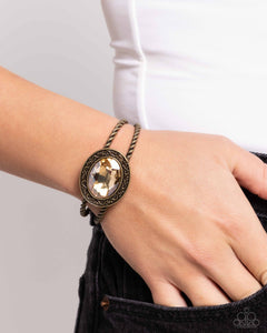 Paparazzi Braided Balance - Brass Bracelet