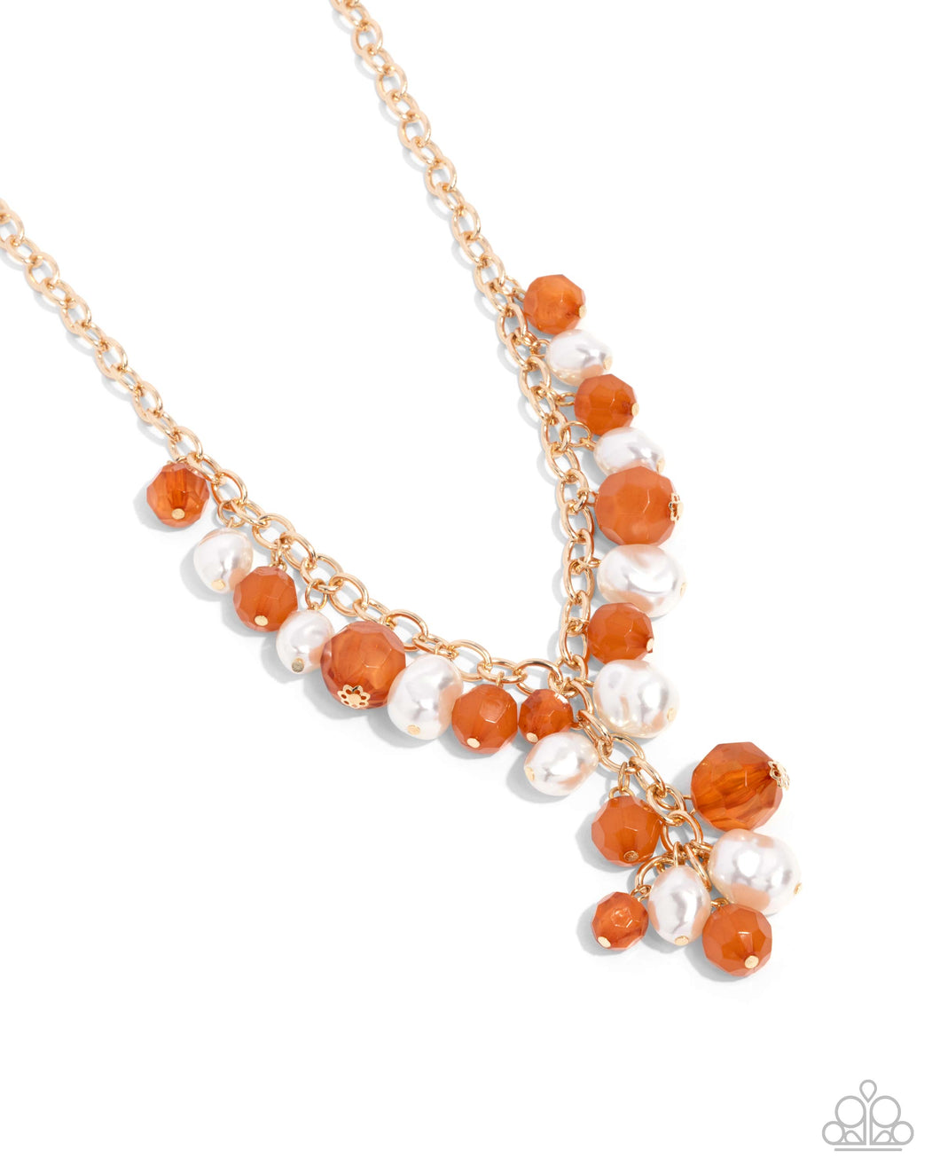 Paparazzi Beehive Barrage - Orange Necklace