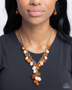 Paparazzi Beehive Barrage - Orange Necklace