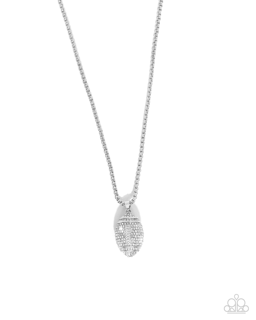 Paparazzi End Zone Elegance - White Necklace