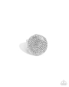 Paparazzi Studded Scout - White Ring