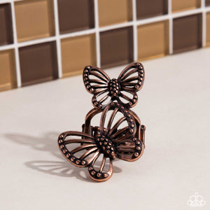 Paparazzi Windborne Whimsy - Copper Ring