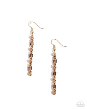 Load image into Gallery viewer, Paparazzi Square Slope - Purple Earrings
