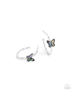 Paparazzi Butterfly Beginning - Blue Earrings