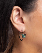 Load image into Gallery viewer, Paparazzi Butterfly Beginning - Blue Earrings
