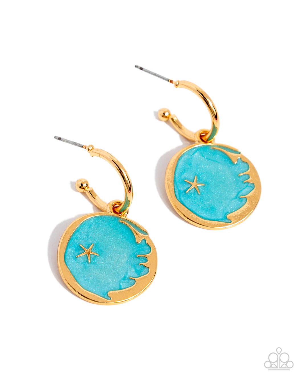 Paparazzi South Star - Blue Earrings