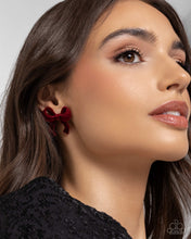 Load image into Gallery viewer, Paparazzi Dapper Dedication - Red Earrings
