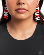 Load image into Gallery viewer, Paparazzi Touchdown Texture - Red Earrings
