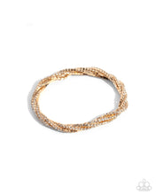 Load image into Gallery viewer, Paparazzi Twisted Triumph - Gold Bracelet
