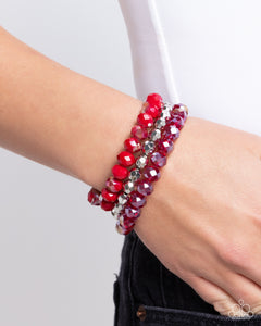 Paparazzi Memorable Makeover - Red Bracelet