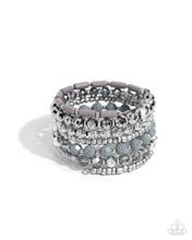 Load image into Gallery viewer, Paparazzi Stacked Surprise - Silver Bracelet
