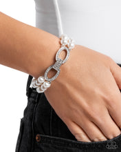 Load image into Gallery viewer, Paparazzi Fancy-Free Fanfare - White Bracelet
