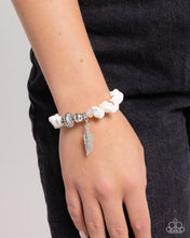 Load image into Gallery viewer, Paparazzi Earthy Earning - White Bracelet
