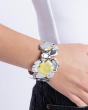 Load image into Gallery viewer, Paparazzi "Floral Foundation" Yellow Bracelet Paparazzi Jewelry
