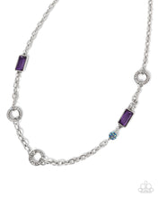 Load image into Gallery viewer, Paparazzi Effulgent Emeralds - Purple Necklace
