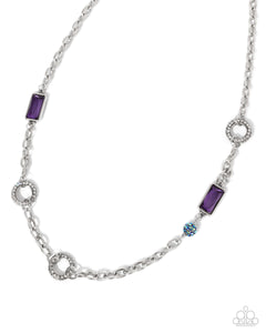 Paparazzi Effulgent Emeralds - Purple Necklace