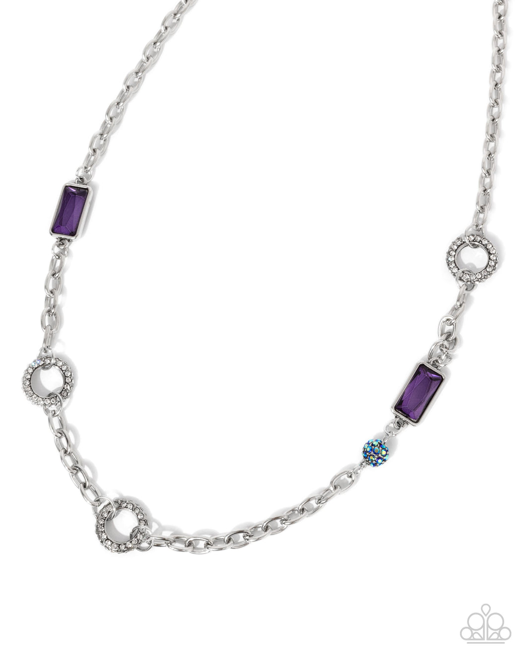 Paparazzi Effulgent Emeralds - Purple Necklace