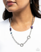Load image into Gallery viewer, Paparazzi Effulgent Emeralds - Purple Necklace
